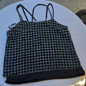 Parker Stylish Black and Blue Women's Top